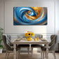 Silk-Textured Spiral Pattern Wall Art Canvas Office Home Room Framed 120x60cm