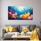 Sea Coral And Fish Wall Art Canvas Office Home Room Framed 80x45cm