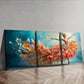 3pcs A Flowing Ballerina Bright Beauty Perfect Wall Art Set Canvas Framed 40x60cm - High Quality Print 100% Australian Made Wall Canvas Ready to Hang