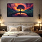 Vibrant Sunset Reflection Wall Art Canvas Office Home Room Framed 120x60cm