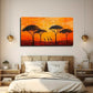 Savanna Sunset Landscape Wall Art Canvas Office Home Room Framed 120x60cm