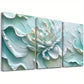 3pcs Modern Abstract Elegant Floral Pastel Tone Wall Art Set Canvas Framed 40x60cm - High Quality Print 100% Australian Made Wall Canvas Ready to Hang