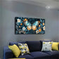 Vibrant Butterfly & Floral Wall Art Canvas Office Home Room Framed 120x60cm