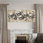 3pcs Skull Distressed Texture with Withered Vines Metal Print Ready to Hang Art