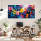 Vibrant Abstract Expressionism Wall Art Canvas Office Home Room Framed 120x60cm