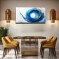 Abstract Cosmic Nebula Blue Wall Art Canvas Office Home Room Framed 120x60cm