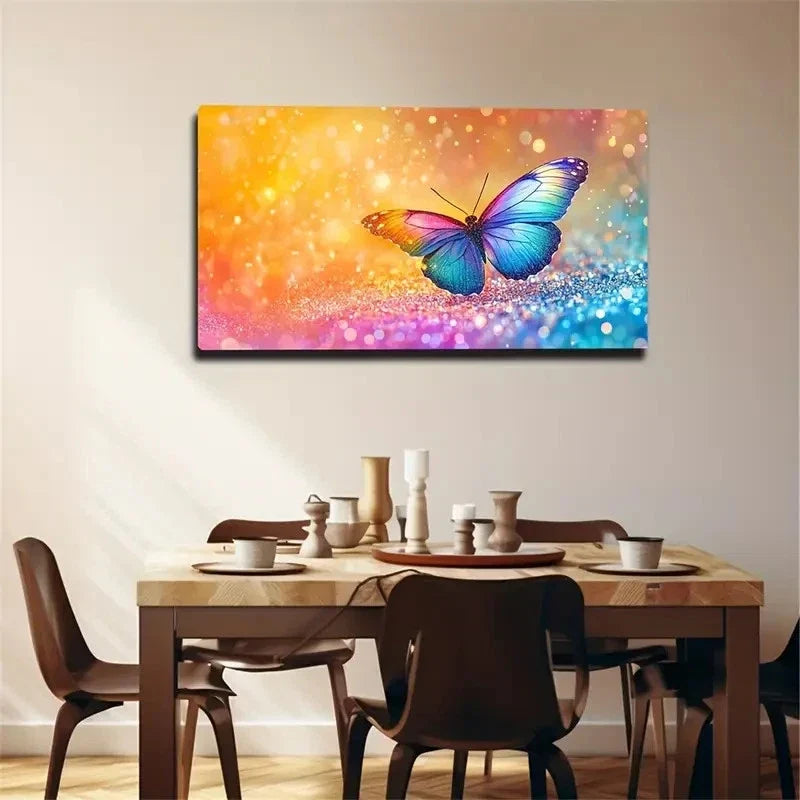 A Dreamy Light Spot Background Wall Art Canvas Office Home Room Framed 120x60cm