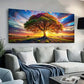 Colorful Tree sunset sky wall canvas office home room framed 120x60cm