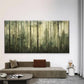 Misty Forest Trees Landscape Wall Art Canvas Office Home Room Framed 120x60cm