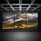 3pcs Sunrise Durable Material Mountain Metal Print Ready to Hang Art