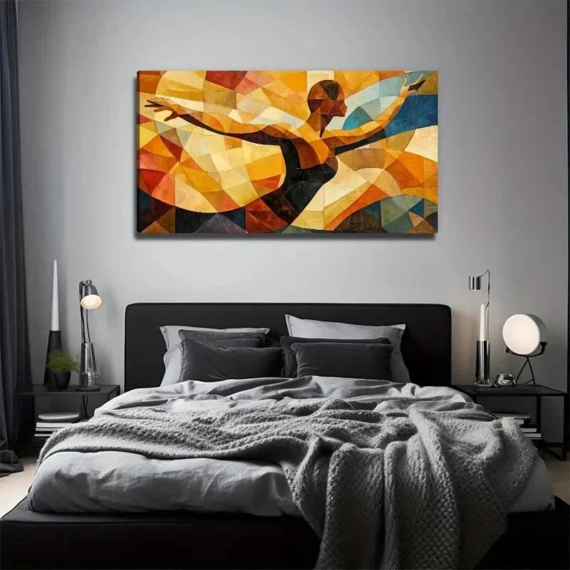 Women Dancing Suitable Wall Art Canvas Office Home Room Framed 120x60cm