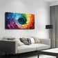 Colorful Swirl Design Modern Wall Art Canvas Office Home Room Framed 120x60cm