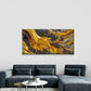 Abstract Golden Black White Wall Art Canvas Office Home Room Framed 120x60cm