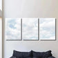 3pcs Natural Blue Sky Cloud Painting Wall Art Set Canvas Framed 40x60cm - High Quality Print 100% Australian Made Wall Canvas Ready to Hang