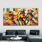 Colorful Abstract Women Wall Art Canvas Office Home Room Framed 120x60cm