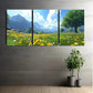 3pcs Vibrant Mountain & Meadow Scenery Wall Art Set Canvas Framed 40x60cm - High Quality Print 100% Australian Made Wall Canvas Ready to Hang