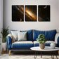 3pcs Endless Stars Diamond-Like Constellation Wall Art Set Canvas Framed 40x60cm - High Quality Print 100% Australian Made Wall Canvas Ready to Hang