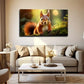 The Forest A Jumping Wall Art Canvas Office Home Room Framed 120x60cm