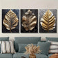 3pcs Summer Season, Animal Print Portrait Metal Print Ready to Hang Art
