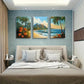 3pcs Hawaiian Paradise Beach Nature Perfect Wall Art Set Canvas Framed 40x60cm - High Quality Print 100% Australian Made Wall Canvas Ready to Hang