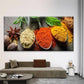 Modern Spices & Herbs Wall Art Canvas Office Home Room Framed 120x60cm
