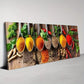 3pcs Fashion Kitchen Colorful Spices Spoons Wall Art Set  Canvas Framed 40x60cm - High Quality Print 100% Australian Made Wall Canvas Ready to Hang