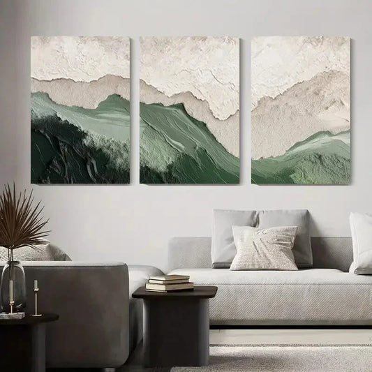 3pcs Modern Boho Desert Landscape Metal Print Ready to Hang Art