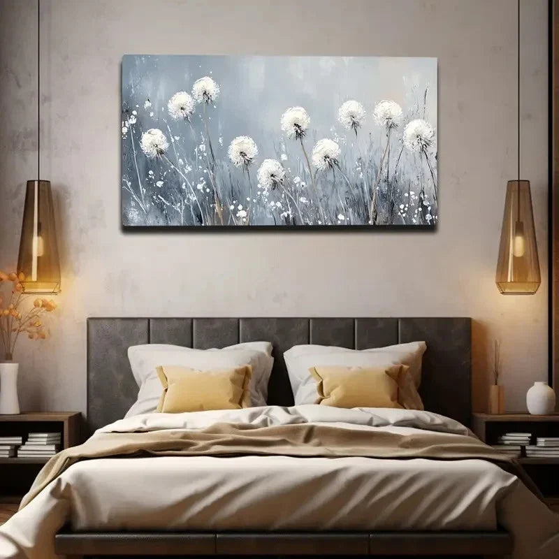 Solid Pattern Landscape Wall Art canvas office home room framed 120x60cm