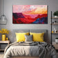 Large Abstract Desert Modern Wall Art Canvas Office Home Room Framed 80x45cm