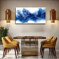 Blue Painting Conference Wall Art Canvas Office Home Room Framed 80x45cm
