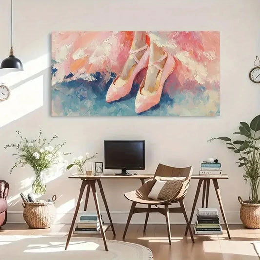Bloom Aesthetic Décor Soft Wall Art Canvas Office Home Room Framed 120x60cm