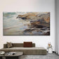 Abstract Ocean Wave Rock Wall Art Canvas Office Home Room Framed 80x45cm