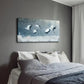 Majestic Cranes Soaringc Snowy Wall Art Canvas Office Home Room Framed 120x60cm