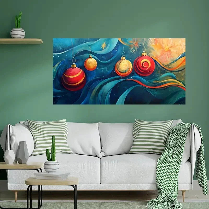 Abstract Ornaments Colorful Wall Art Canvas Office Home Room Framed 80x45cm
