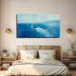 Blue Sea And Sky Skyline Wall Art Canvas Office Home Room Framed 120x60cm