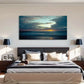 Sunrise Serene Ocean Décor Wall Art Canvas Office Home Room Framed 120x60cm