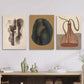 3pcs Minimalist & Bohemian Designs Retro Abstract Metal Print Ready to Hang Art