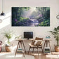 Forest Waterfall Classic Décor Wall Art Canvas Office Home Room Framed 120x60cm
