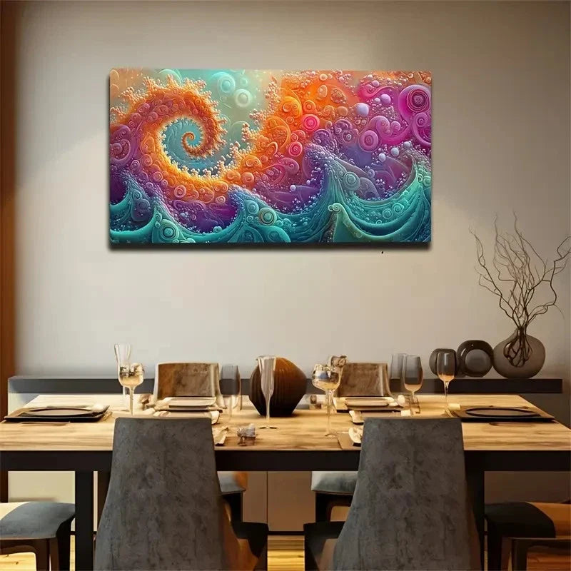Complex Textures Modern Style Wall Art Canvas Office Home Room Framed 80x45cm