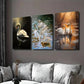3pcs Swan Lake Painting Classic Style Wall Art Set Canvas Framed 40x60cm - High Quality Print 100% Australian Made Wall Canvas Ready to Hang