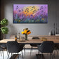 Vibrant Music Floral Landscape Wall Art Canvas Office Home Room Framed 80x45cm