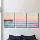 3pcs Ocean Sunset & Coastal Beach Wall Art Set Canvas Framed 40x60cm - High Quality Print 100% Australian Made Wall Canvas Ready to Hang