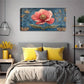 Bright Pink Flowers Exqcuisite Wall Art Canvas Office Home Room Framed 120x60cm
