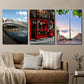 3pcs Dublin Ireland City Halfpenny Bridge Urban Metal Print Ready to Hang Art