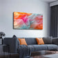 Blue And Other Soft Colors Flow Wall Art Canvas Office Home Room Framed 120x60cm