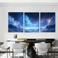 3pcs Starry Night Sky Dreamy Blue Galaxy  Wall Art Set Canvas Framed 40x60cm - High Quality Print 100% Australian Made Wall Canvas Ready to Hang