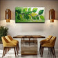 Vibrant Green And Yellow Leaf Wall Art Canvas Office Home Room Framed 120x60cm