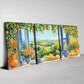 3pcs Stunning Flowers And Fruit Window Wall Art Set Canvas Framed 40x60cm - High Quality Print 100% Australian Made Wall Canvas Ready to Hang