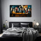 Men In A Meeting Suitable Wall Art Canvas Office Home Room Framed 80x45cm