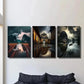 3pcs Vietnam Rainy Season Landscape Wall Art Set Canvas Framed 40x60cm - High Quality Print 100% Australian Made Wall Canvas Ready to Hang